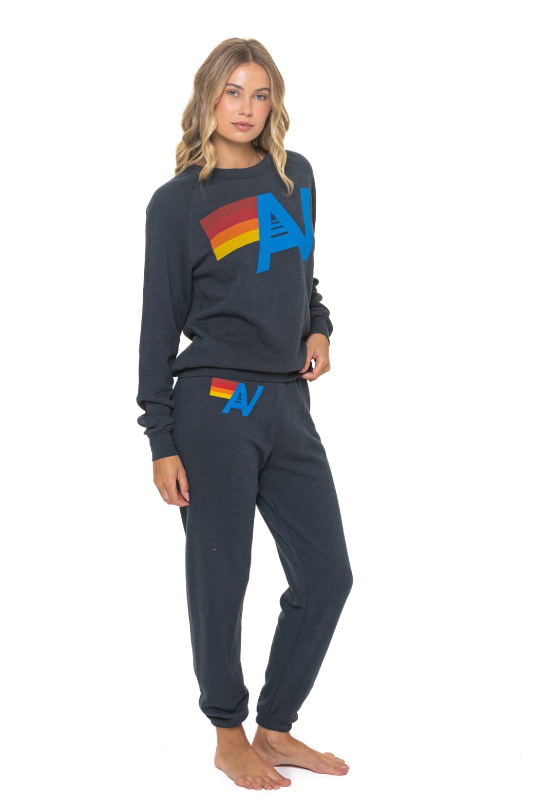 Retro LOGO SWEATSHIRT - CHARCOAL