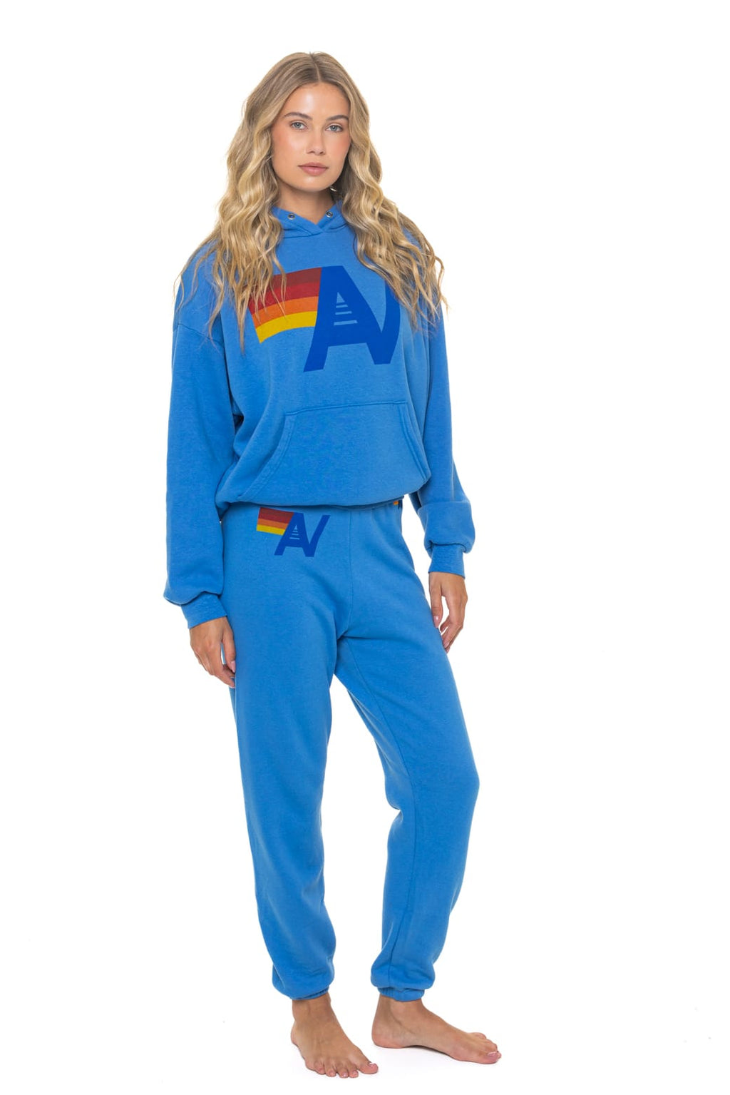 Retro LOGO SWEATPANTS - COBALT
