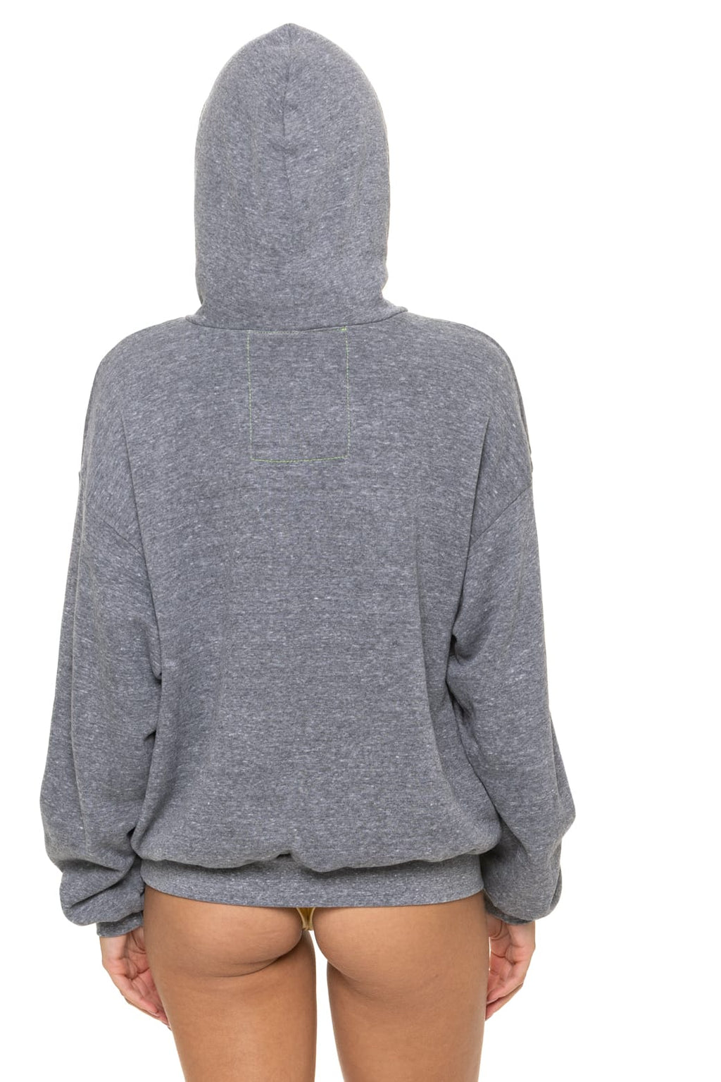 Retro LOGO PULLOVER RELAXED HOODIE - HEATHER GREY