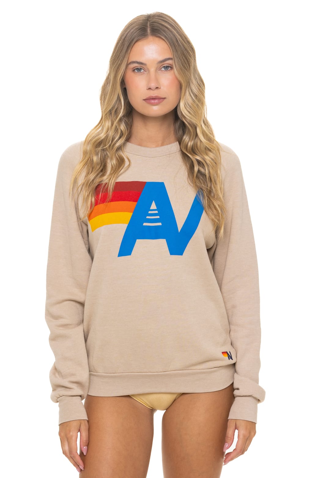 Retro LOGO SWEATSHIRT - SAND