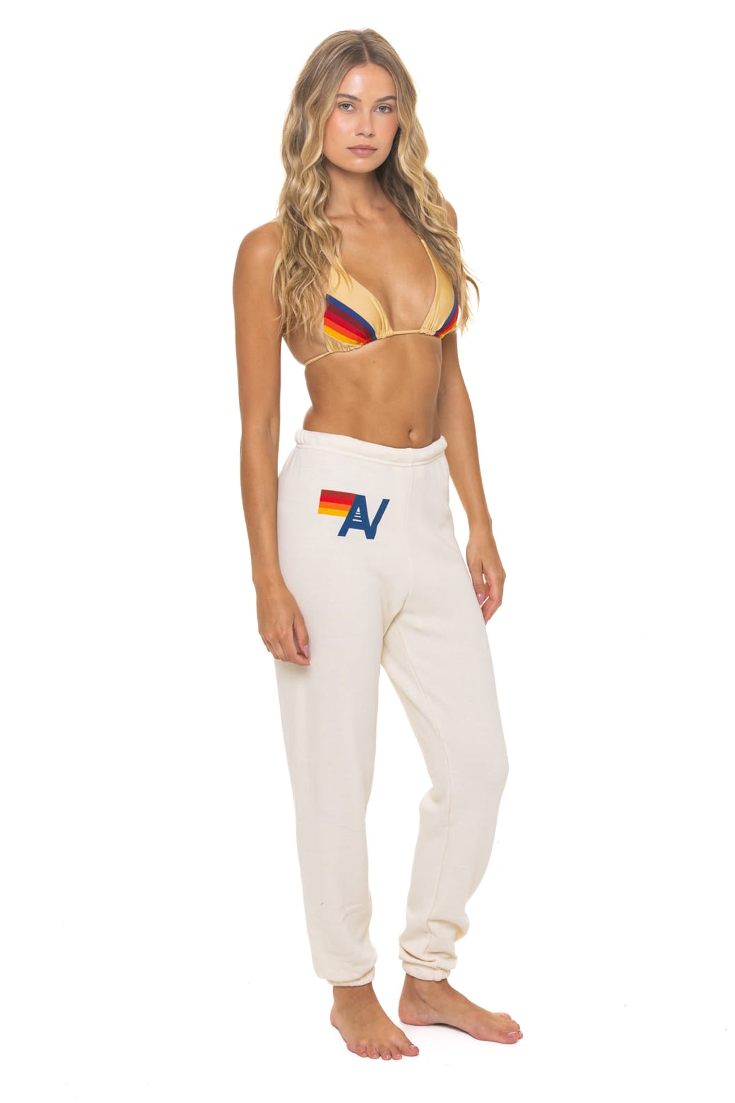 Retro LOGO SWEATPANTS - VINTAGE WHITE
