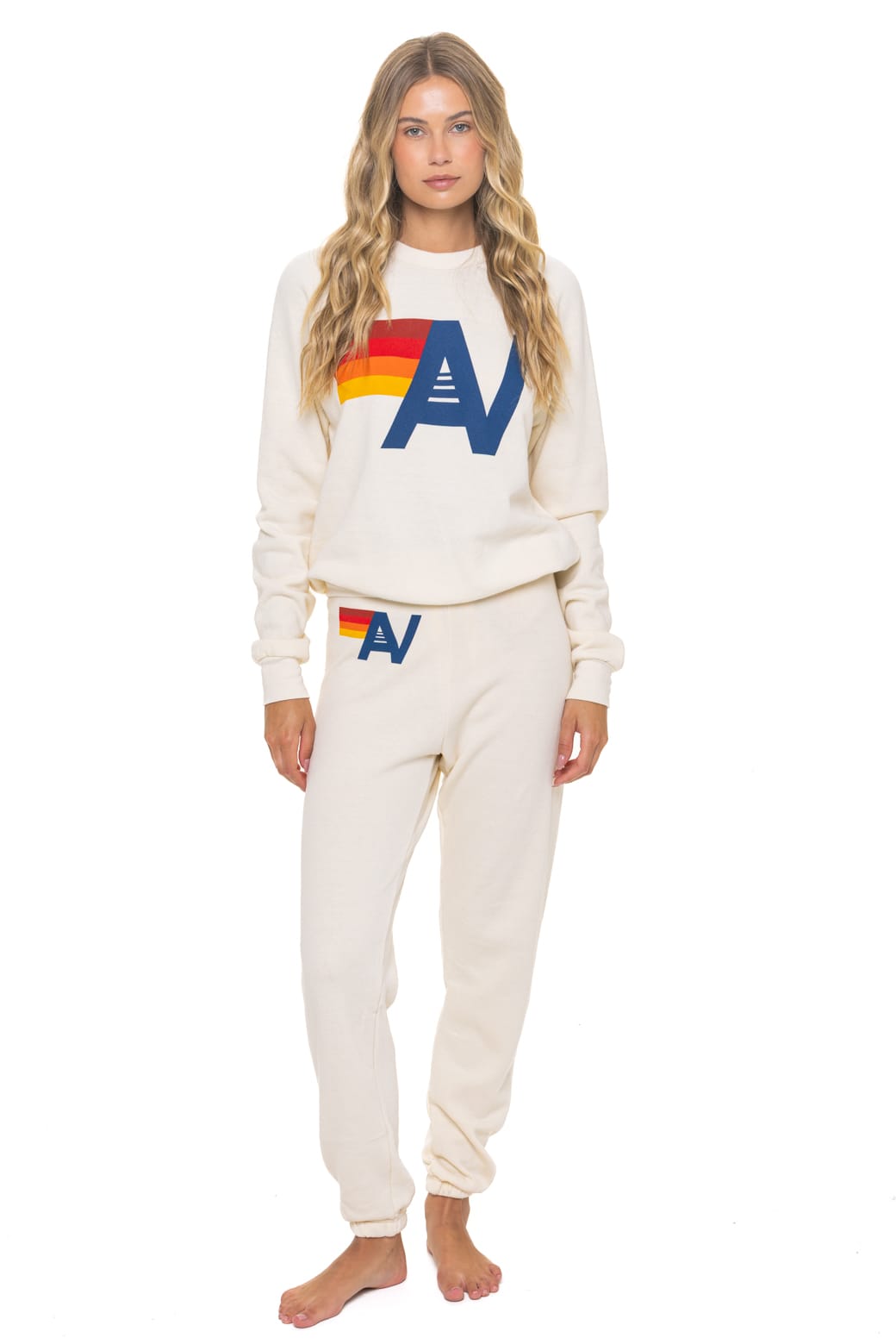 Retro LOGO SWEATSHIRT - VINTAGE WHITE