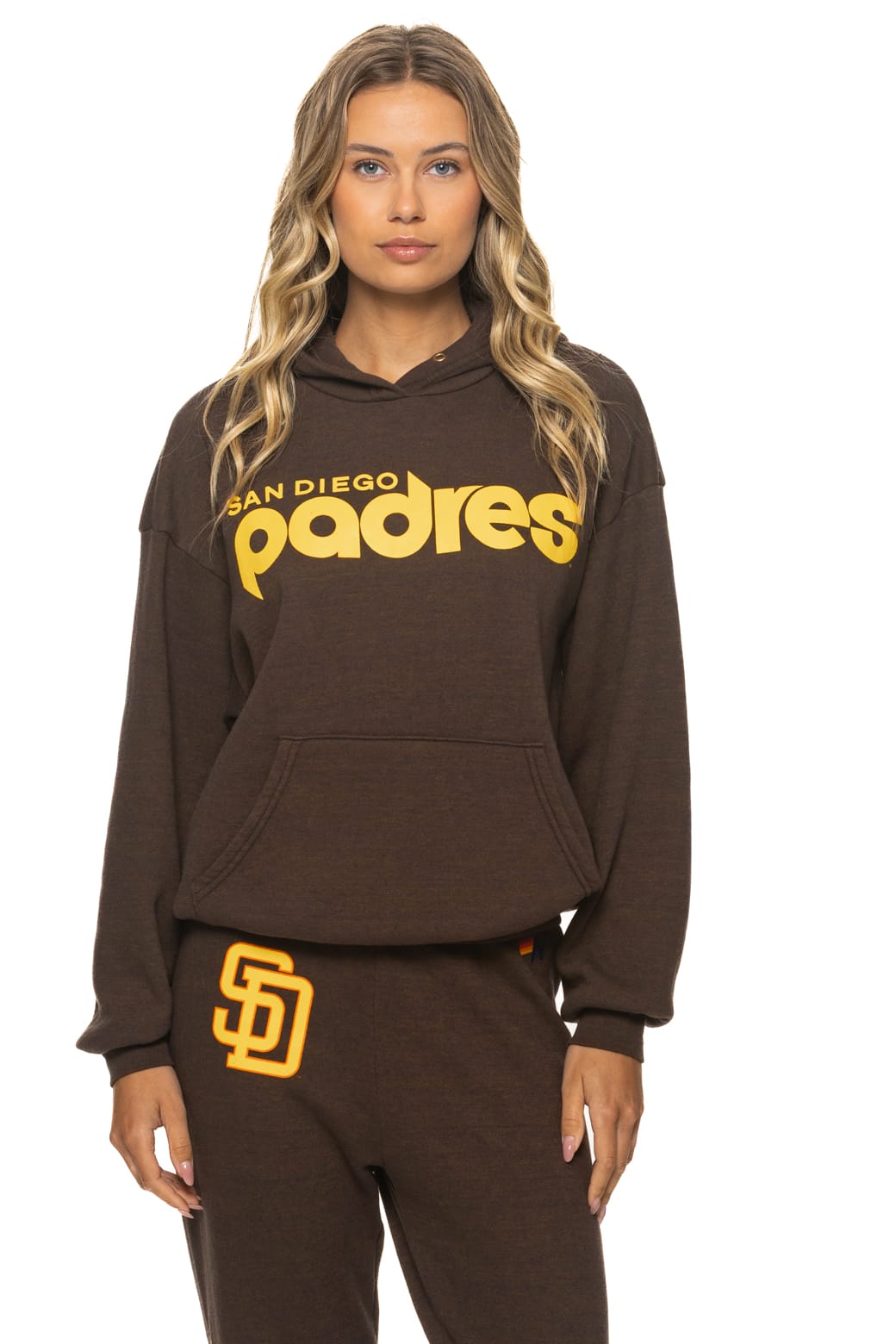 Retro SAN DIEGO PADRES 2026 RELAXED PULLOVER HOODIE - BROWN