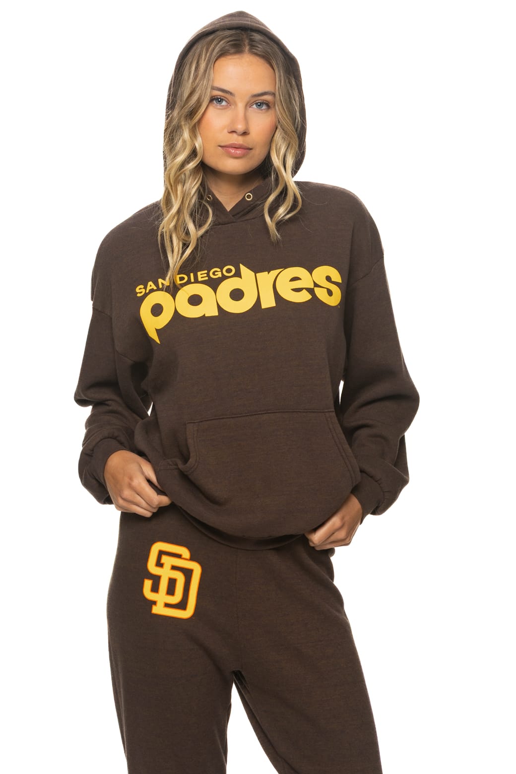 Retro SAN DIEGO PADRES 2026 RELAXED PULLOVER HOODIE - BROWN