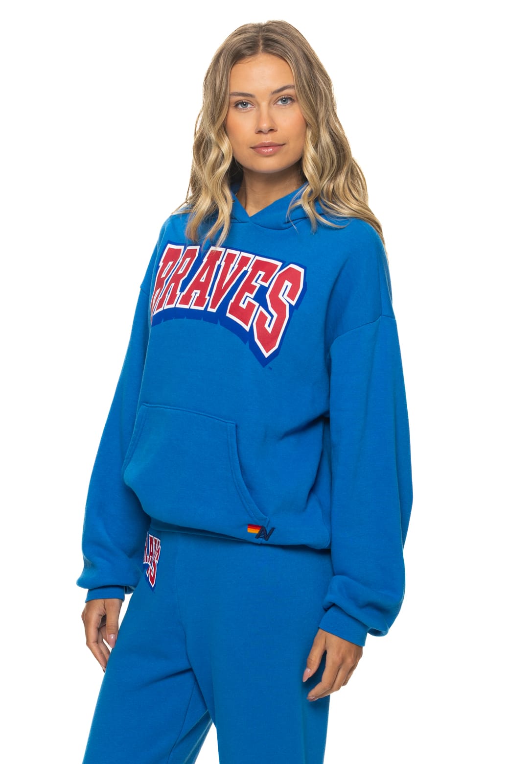 Retro ATLANTA BRAVES 2026 RELAXED PULLOVER HOODIE - ADVENTURE BLUE