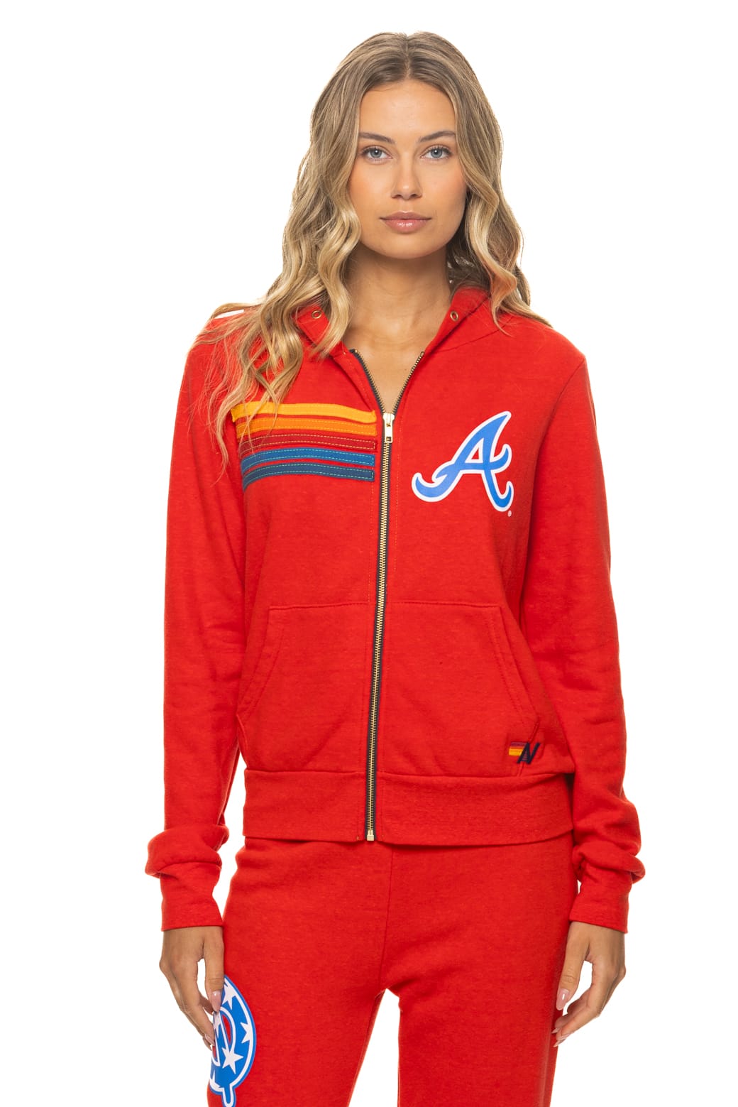Retro ATLANTA BRAVES 2026 ZIP HOODIE - RED