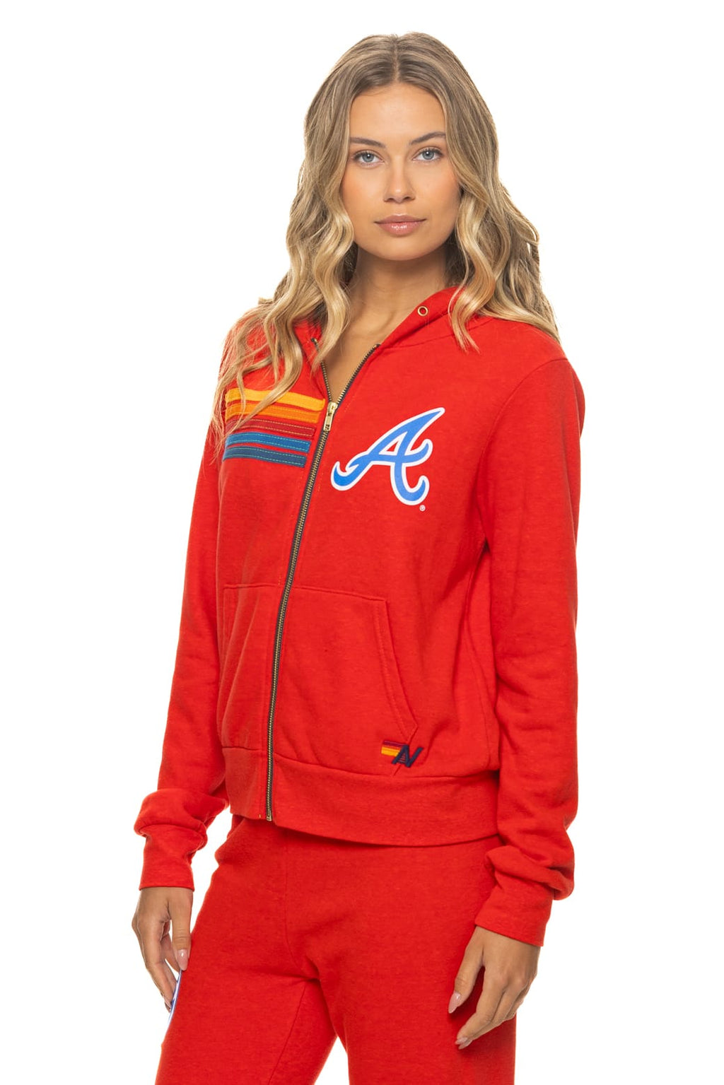 Retro ATLANTA BRAVES 2026 ZIP HOODIE - RED
