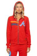 Retro ATLANTA BRAVES 2026 ZIP HOODIE - RED