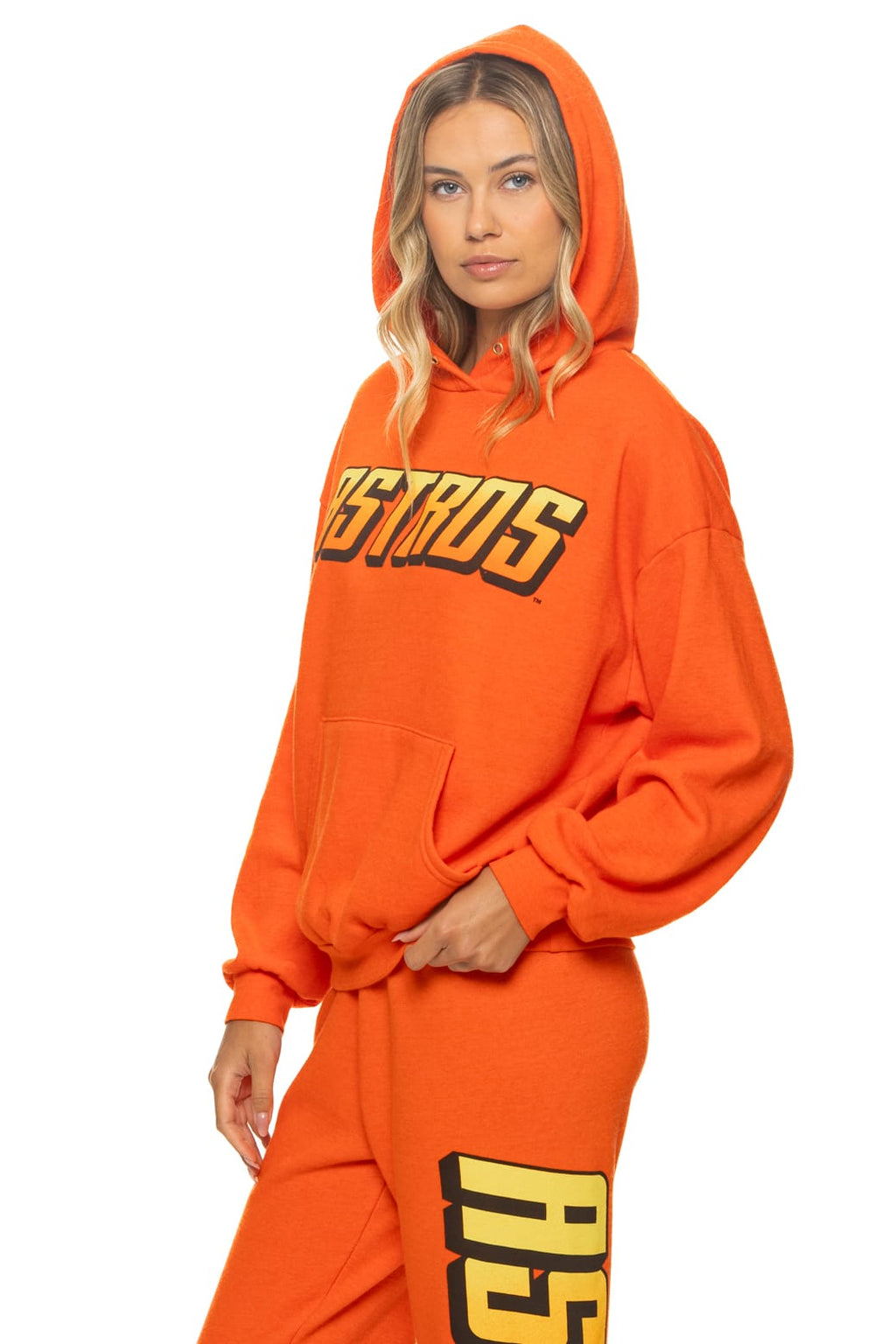 Retro HOUSTON ASTROS 2026 RELAXED PULLOVER HOODIE - ORANGE