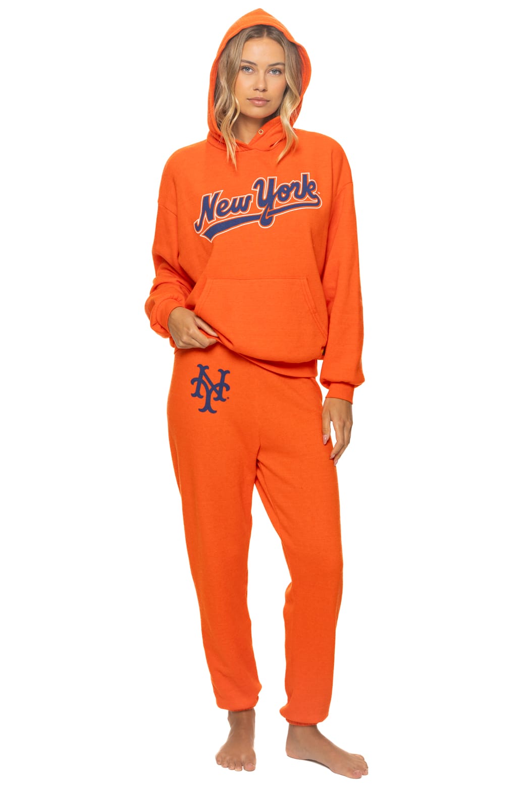 Retro NY METS 2026 UNISEX SWEATPANTS - ORANGE