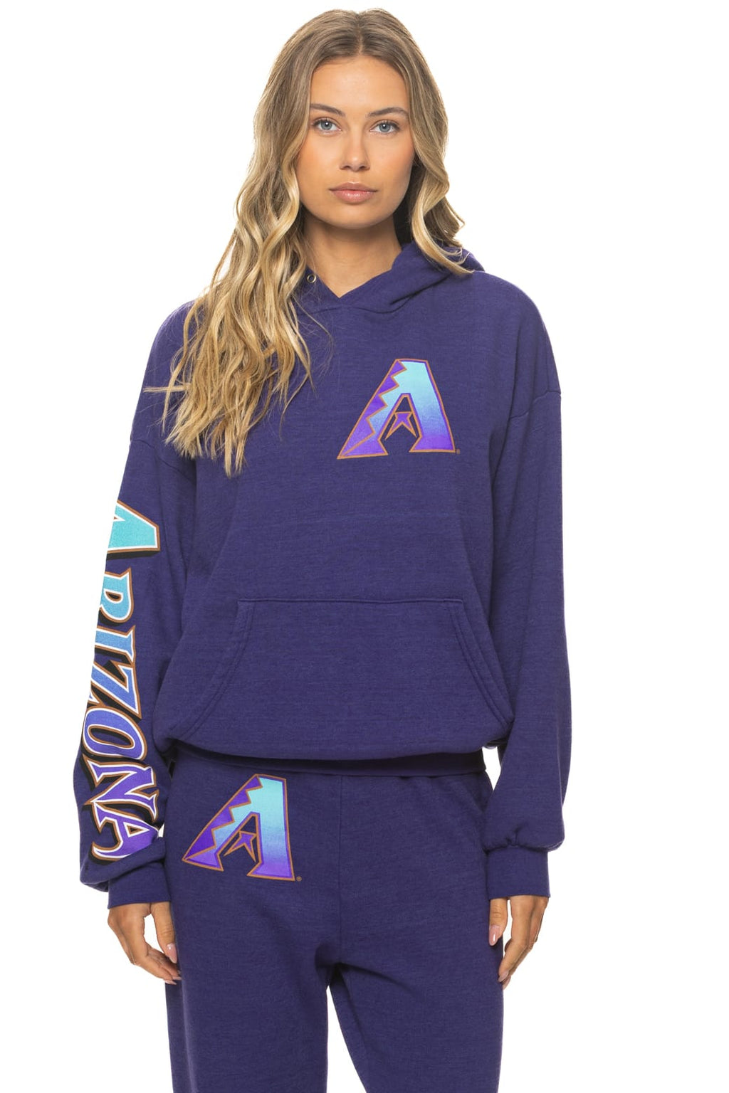 Retro ARIZONA DIAMONDBACKS 2026 RELAXED PULLOVER HOODIE - DEEP PURPLE