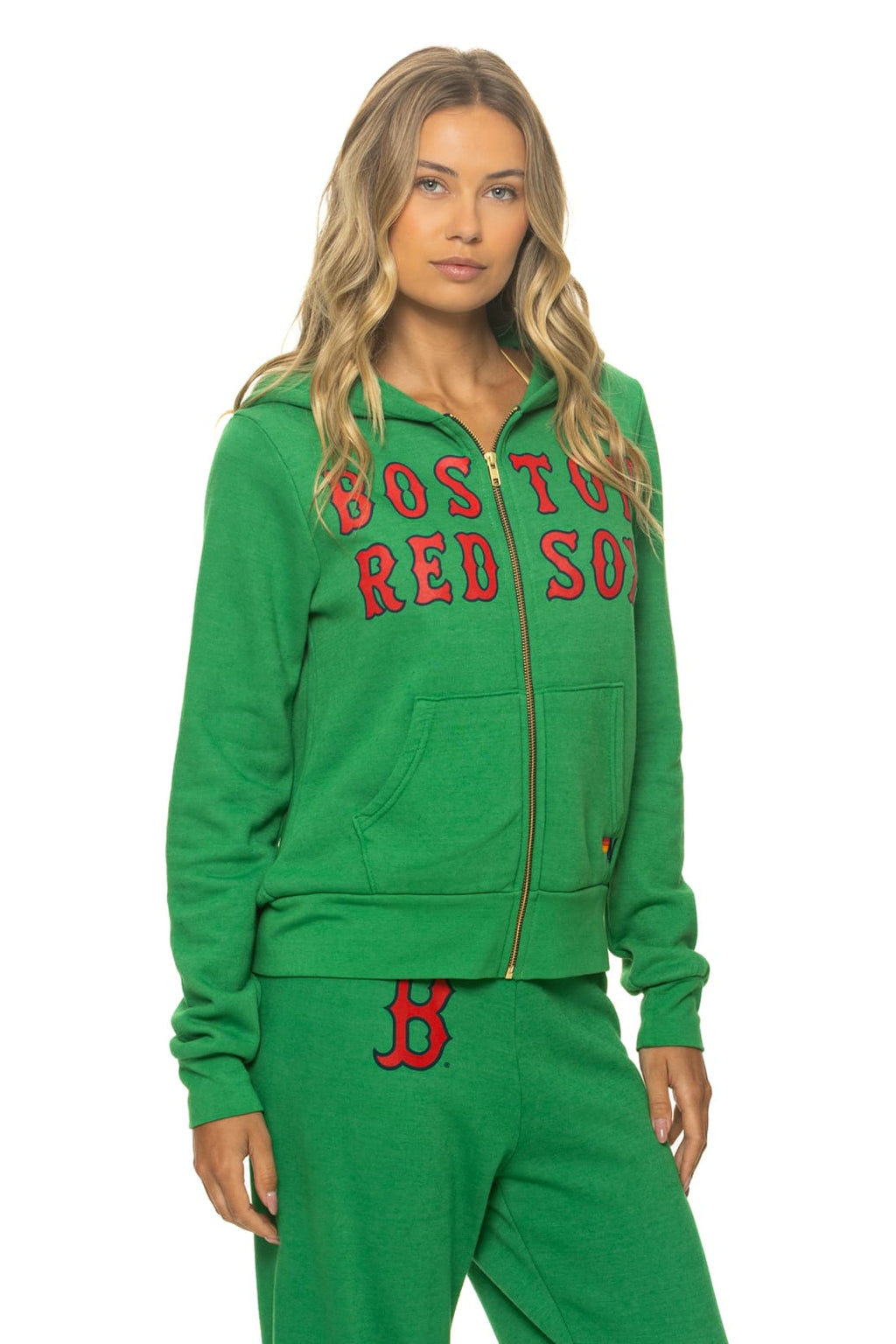 Retro BOSTON RED SOX 2026 ZIP HOODIE - KELLY GREEN