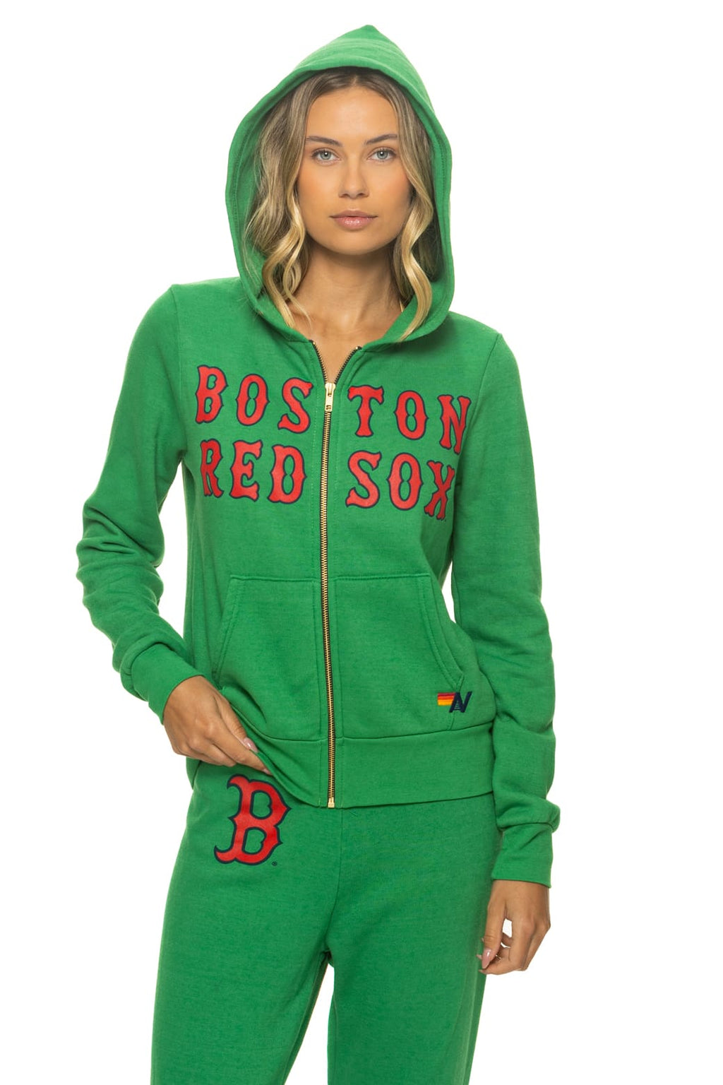 Retro BOSTON RED SOX 2026 ZIP HOODIE - KELLY GREEN