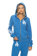 Retro LOS ANGELES DODGERS 2026 ZIP HOODIE - COBALT