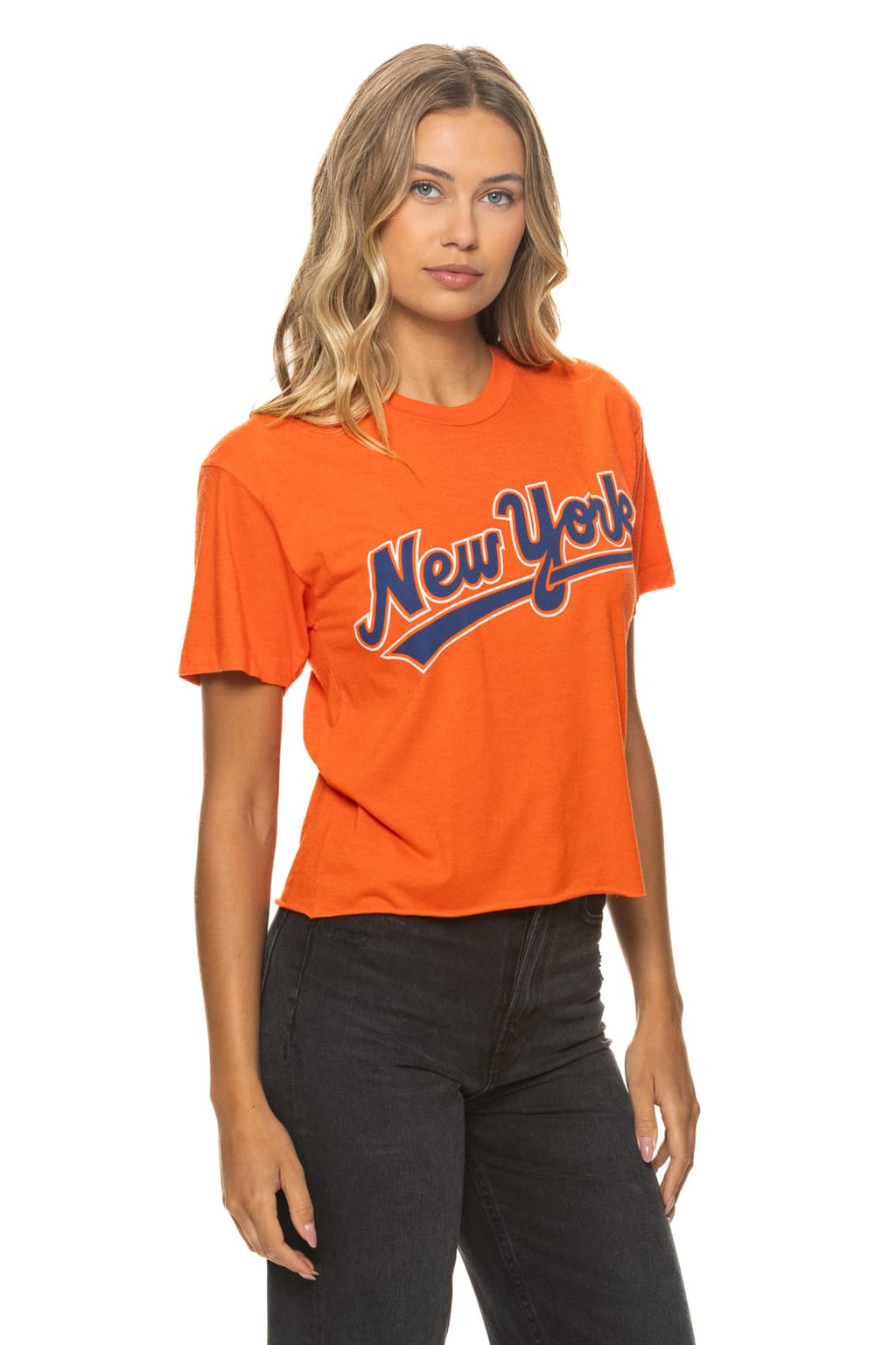 Retro NY METS 2026 BOYFRIEND TEE - ORANGE