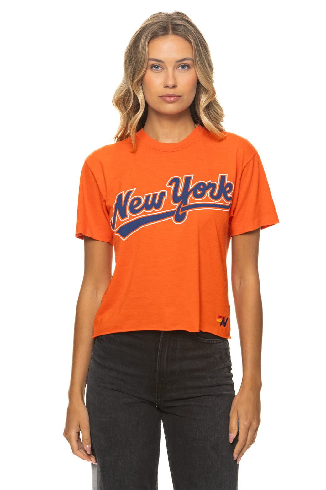 Retro NY METS 2026 BOYFRIEND TEE - ORANGE