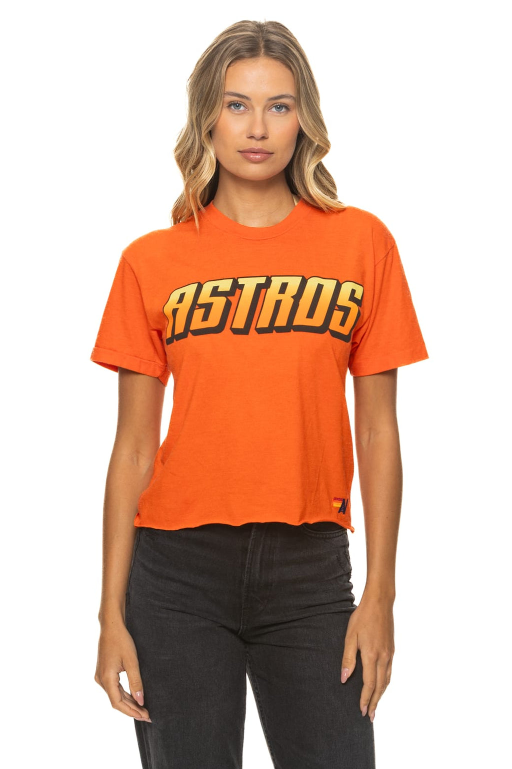 Retro HOUSTON ASTROS 2026 BOYFRIEND TEE - ORANGE