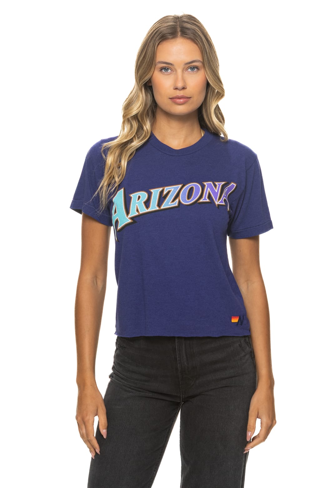 Retro ARIZONA DIAMONDBACKS 2026 BOYFRIEND TEE - DEEP PURPLE