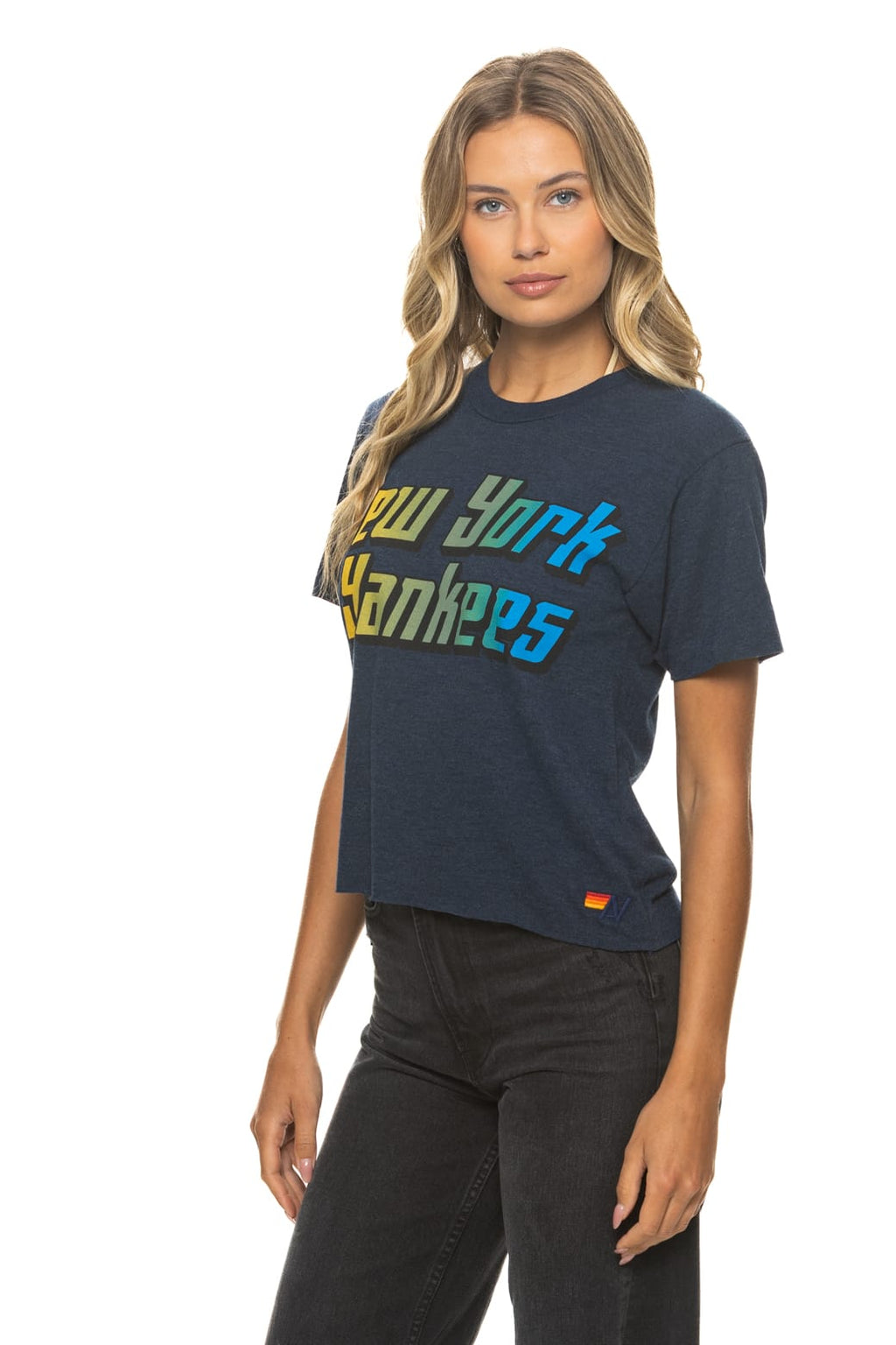 Retro NEW YORK YANKEES 2026 BOYFRIEND TEE - NAVY