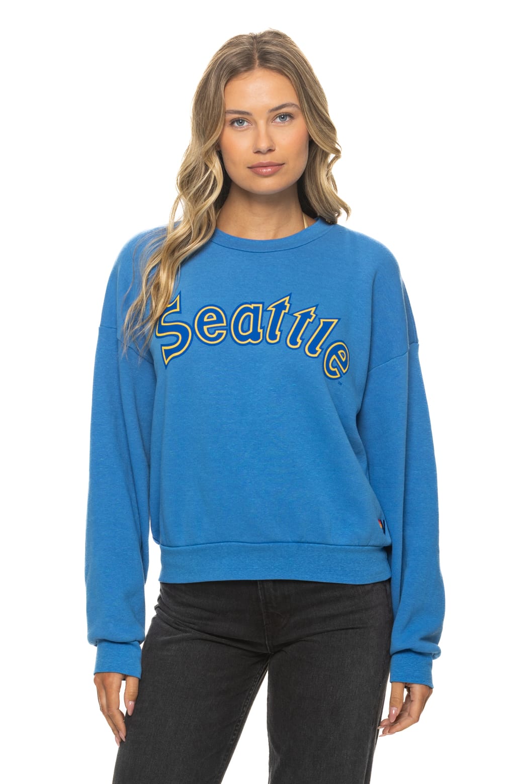 Retro SEATTLE MARINERS 2026 RELAXED CREW SWEATSHIRT - COBALT