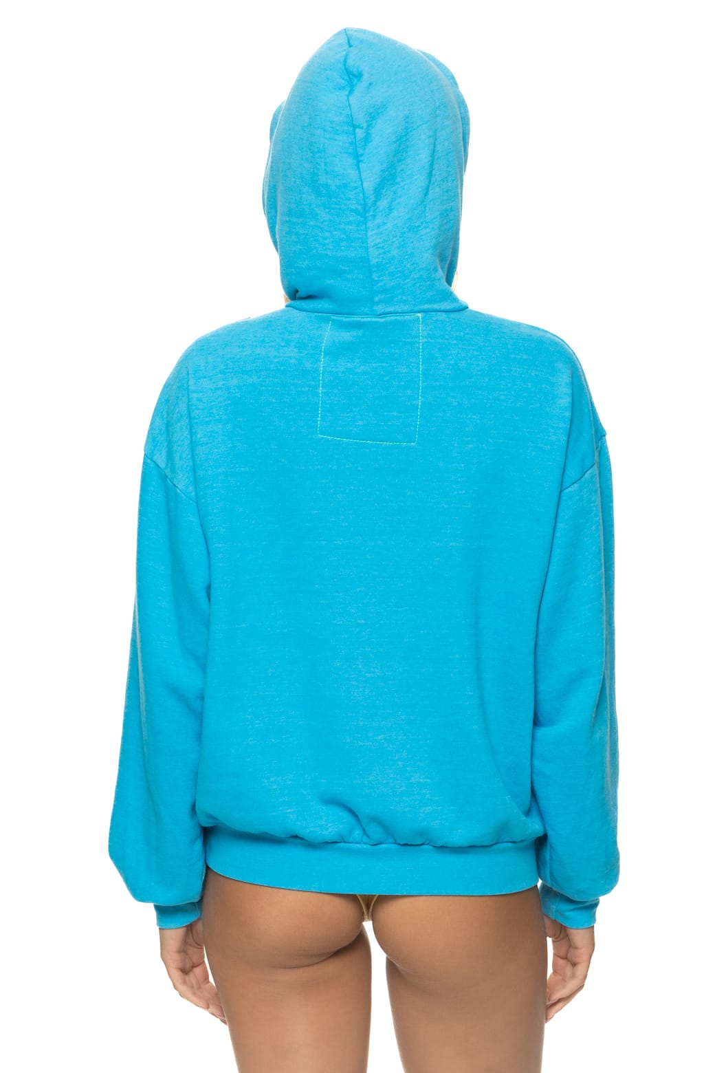 Retro WAVE STRIPE 4 PULLOVER HOODIE RELAXED - NEON BLUE NEON BLUE