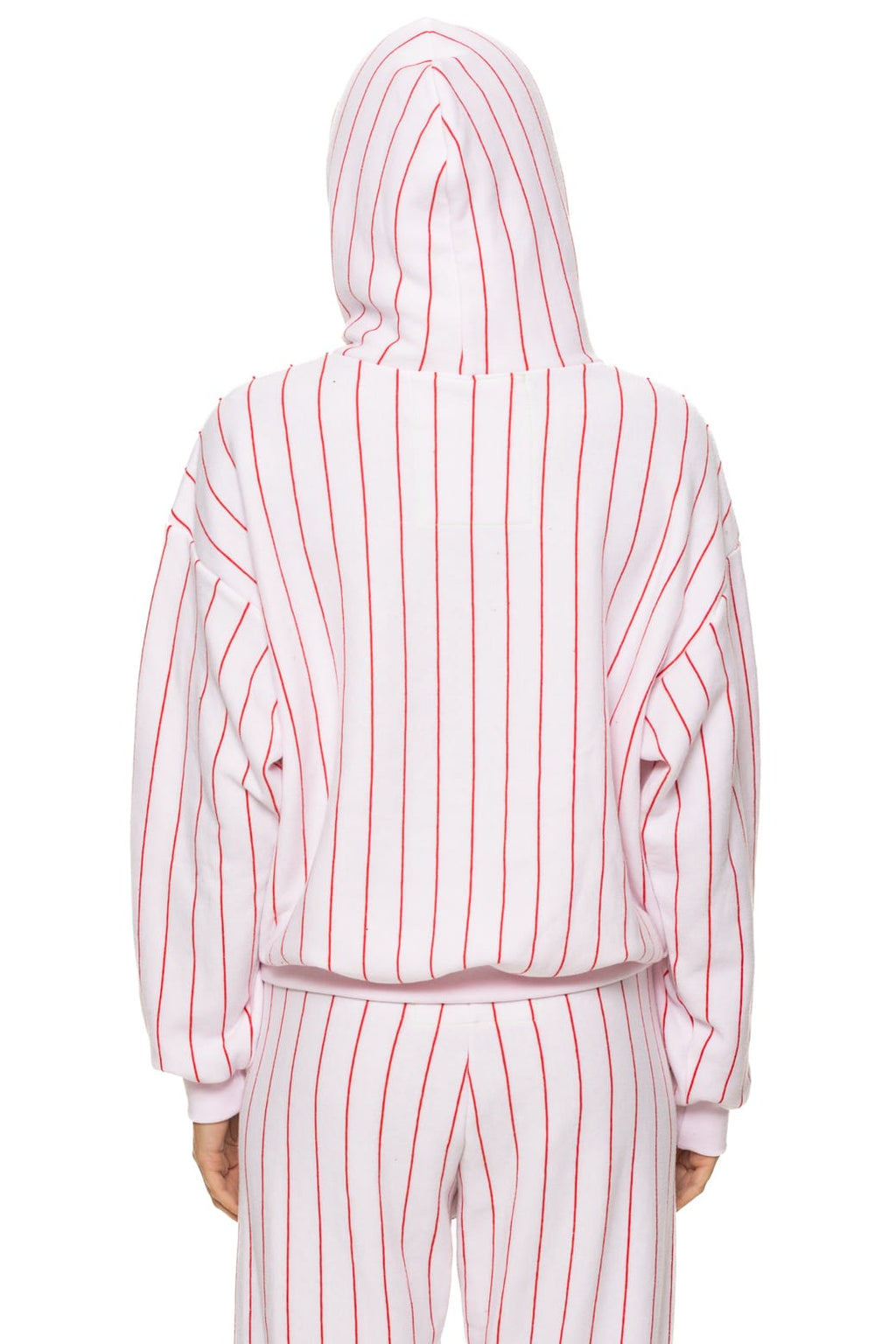Retro PHILADELPHIA PHILLIES PINSTRIPE 2026 RELAXED PULLOVER HOODIE - WHITE RED