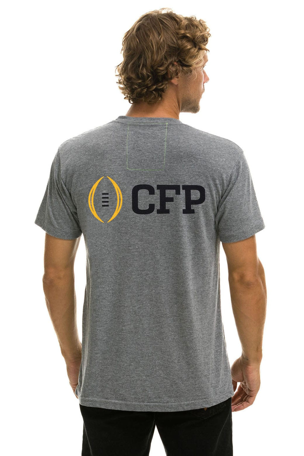 Retro CFP NATIONAL CHAMPIONSHIP 2025 CREW TEE SHIRT - HEATHER GREY