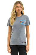 Retro LOS ANGELES DODGERS BOLT CREW TEE - HEATHER GREY