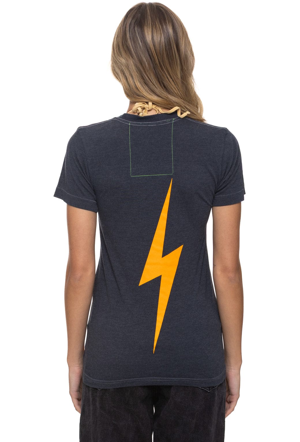 Retro UNIVERSITY OF TENNESSEE BOLT CREW TEE SHIRT - CHARCOAL