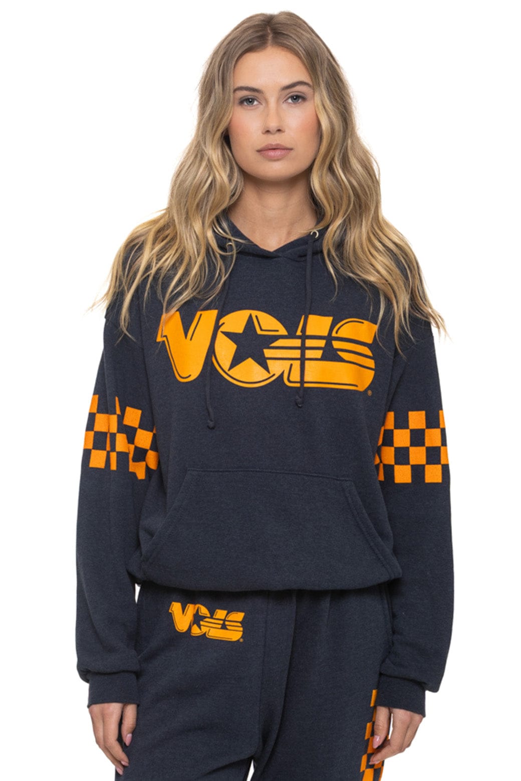 Retro UNIVERSITY OF TENNESSEE VOLS RELAXED PULLOVER HOODIE - CHARCOAL
