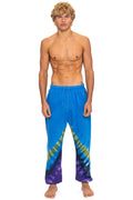 Retro HAND DYED V SWEATPANTS - TIE DYE OCEAN PURPLE