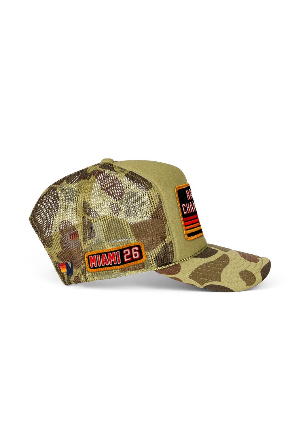 Retro CFP NATIONAL CHAMPIONSHIP 2026 VINTAGE LOW RISE TRUCKER - CAMO