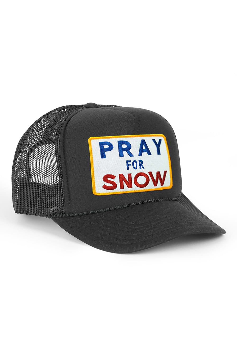 Retro PRAY FOR SNOW VINTAGE TRUCKER HAT