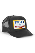 Retro PRAY FOR SNOW VINTAGE TRUCKER HAT