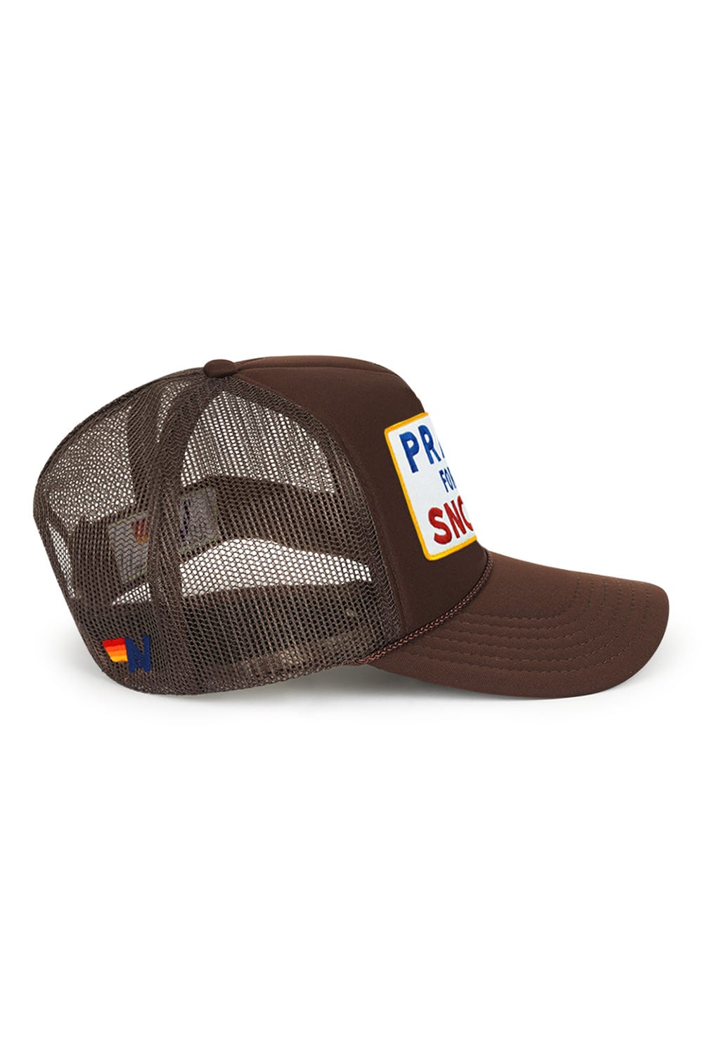 Retro PRAY FOR SNOW VINTAGE TRUCKER HAT