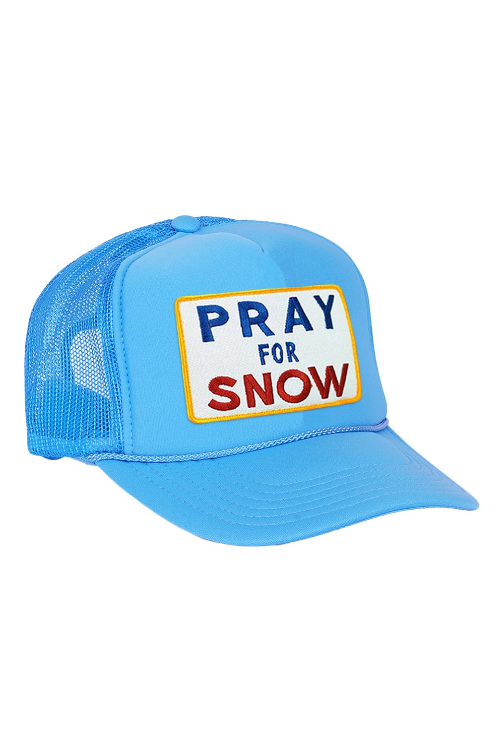 Retro PRAY FOR SNOW VINTAGE TRUCKER HAT