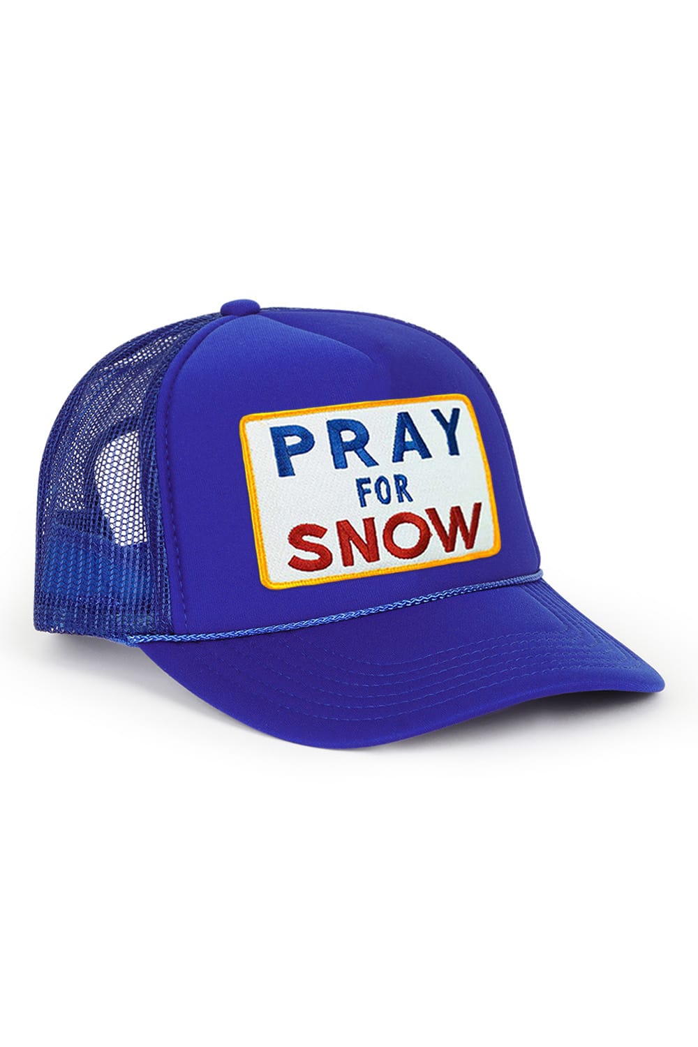 Retro PRAY FOR SNOW VINTAGE TRUCKER HAT