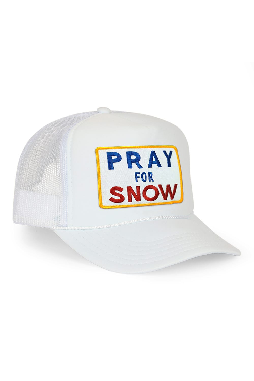 Retro PRAY FOR SNOW VINTAGE TRUCKER HAT