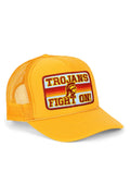 Retro UNIVERSITY OF SOUTHERN CALIFORNIA FIGHT ON VINTAGE LOW RISE TRUCKER - GOLD