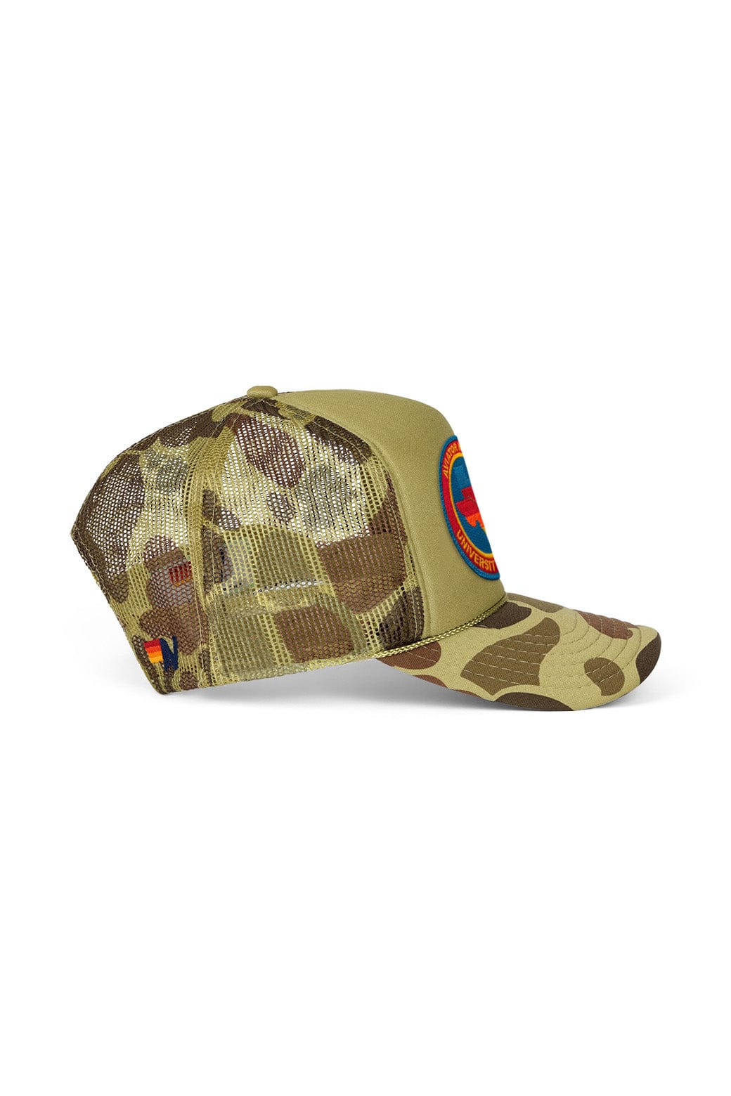Retro UNIVERSITY OF TEXAS CIRCLE PATCH VINTAGE LOW RISE TRUCKER - CAMO