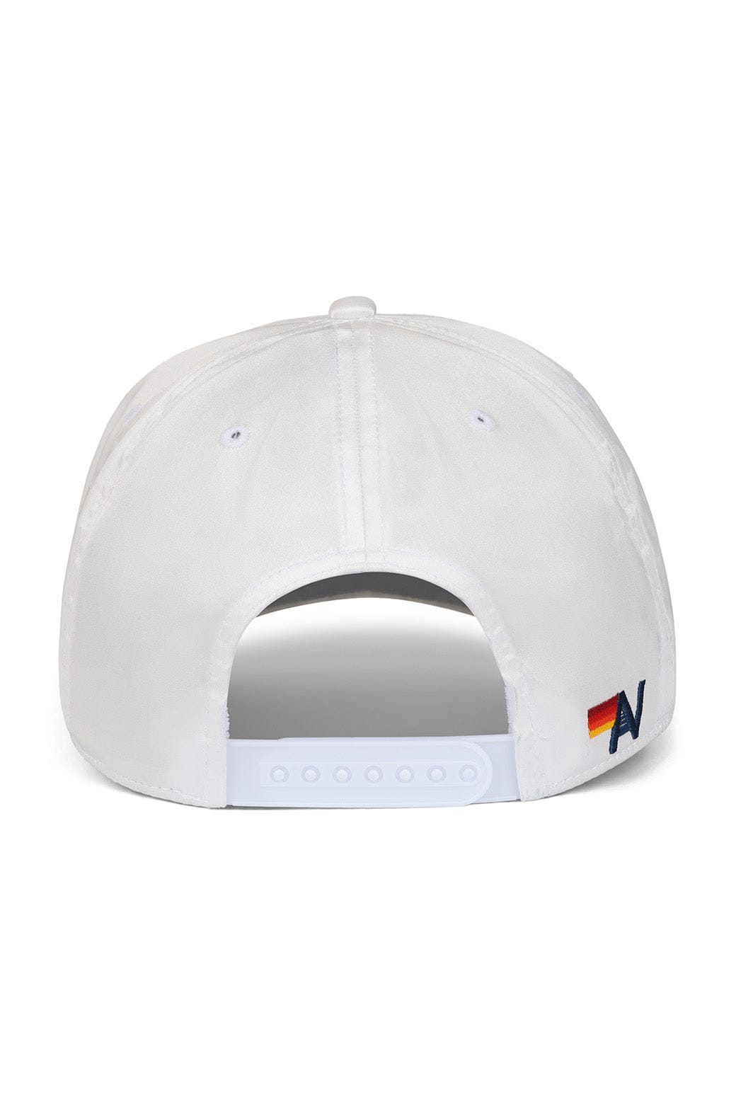 Retro MEMBERS EXCLUSIVE VINTAGE SATIN SCRIPT TRUCKER HAT - WHITE BLACK