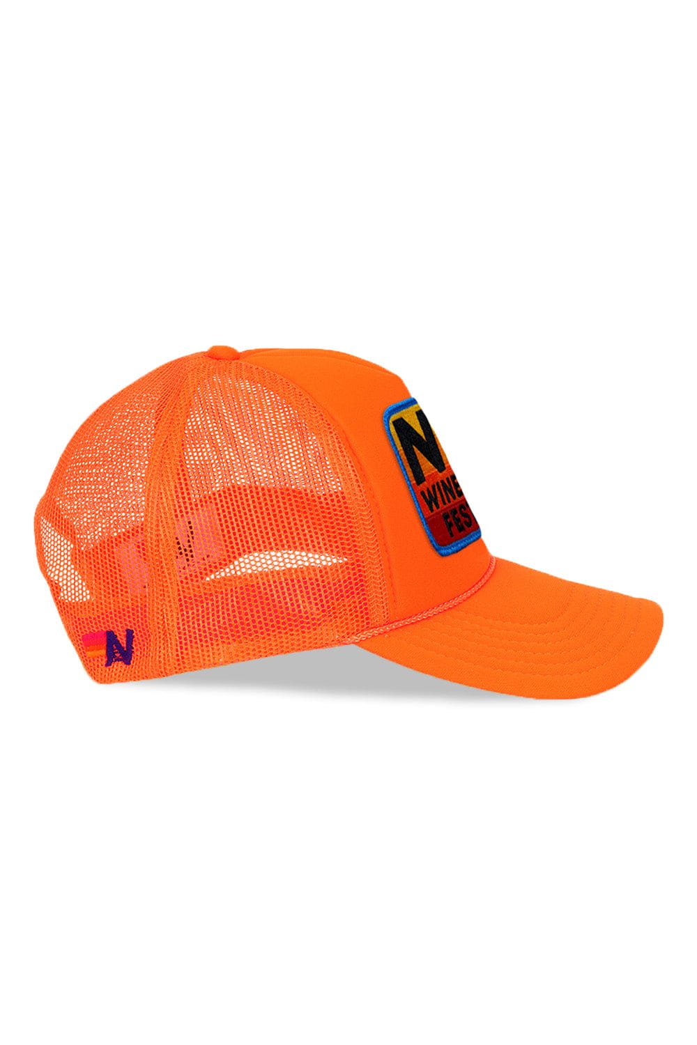 Retro NEW YORK WINE & FOOD 2025 VINTAGE LOW RISE TRUCKER - ORANGE