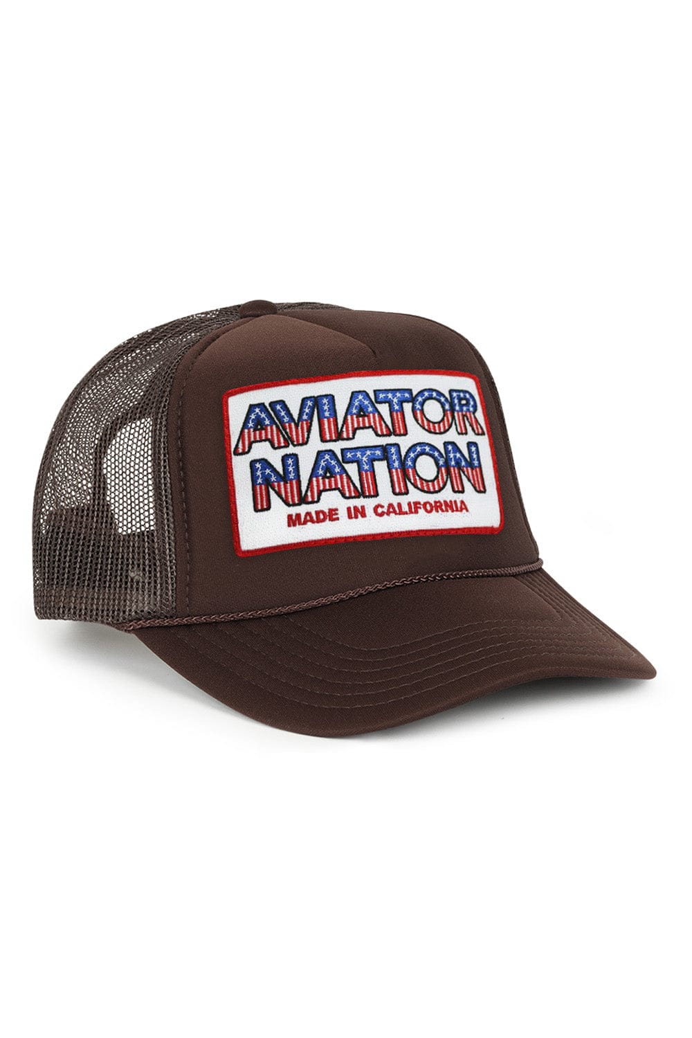 Retro AVIATOR NATION USA PATRIOTIC VINTAGE TRUCKER HAT