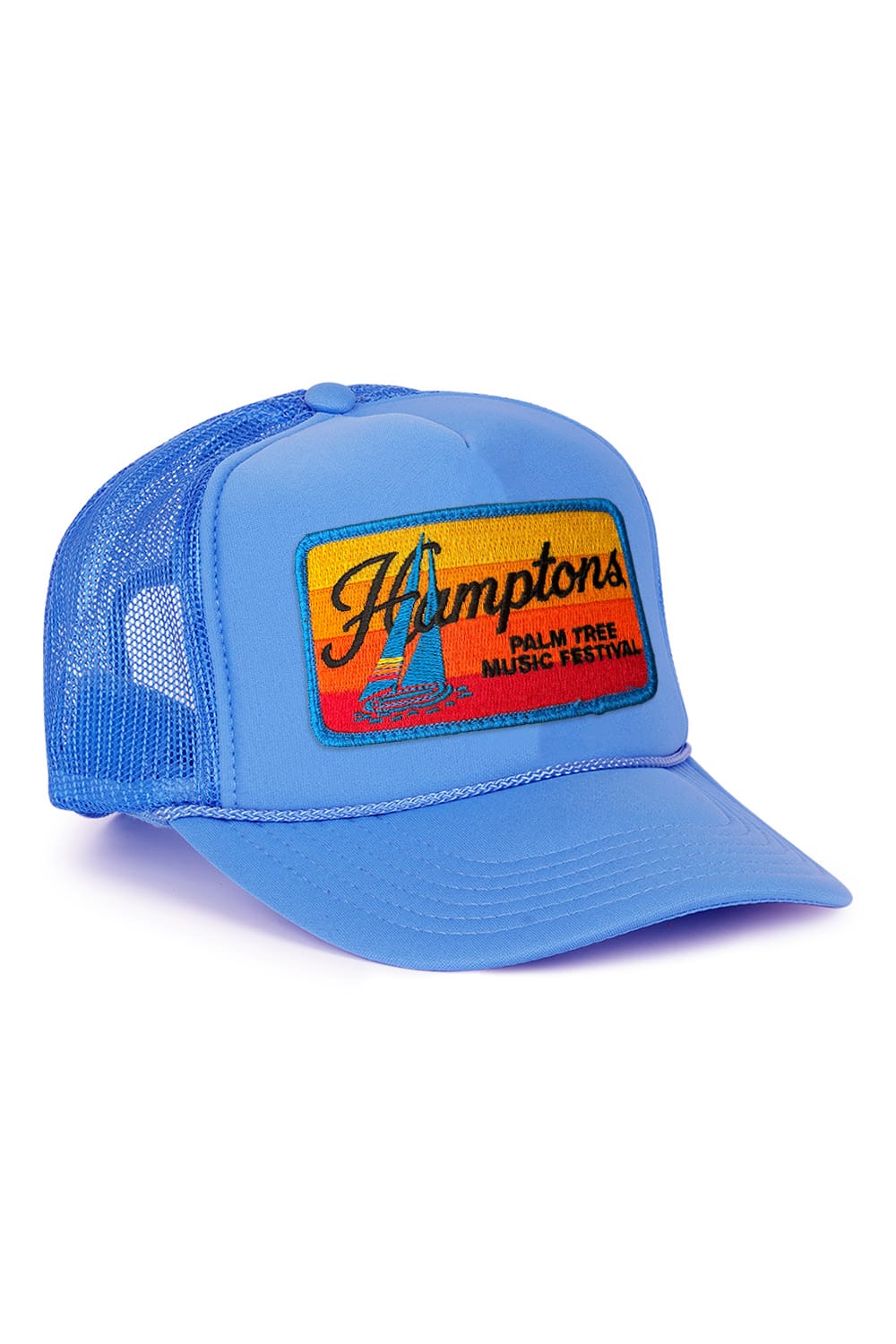 Retro PALM TREE FESTIVAL HAMPTONS 2026 VINTAGE LOW RISE TRUCKER - LIGHT BLUE