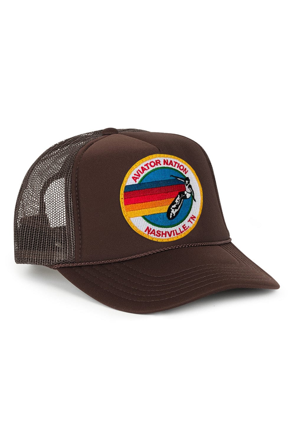 Retro AVIATOR NATION NASHVILLE VINTAGE LOW RISE TRUCKER HAT