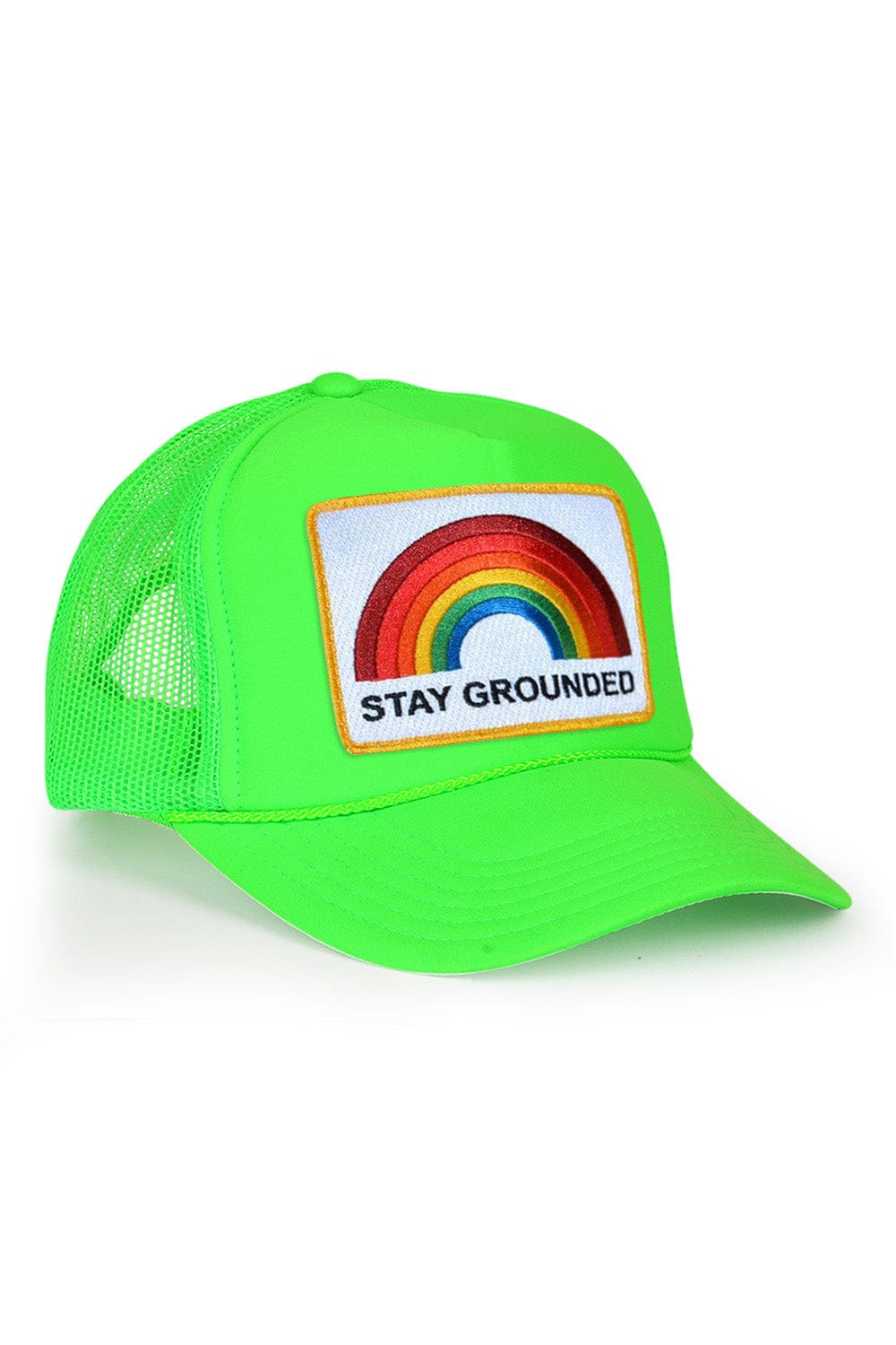 Retro STAY GROUNDED TRUCKER HAT