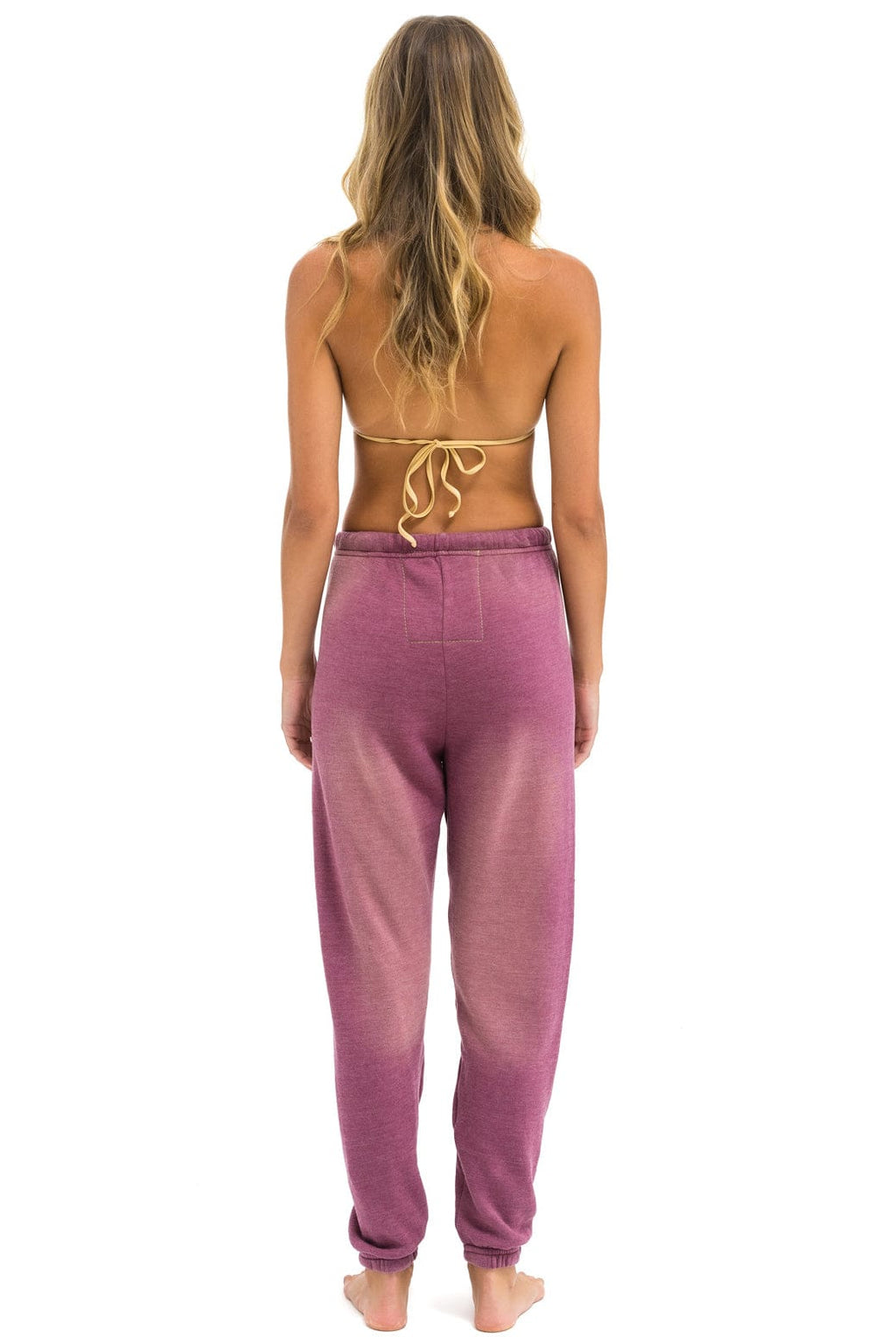 Retro VINTAGE LOGO SWEATPANTS - FADED BERRY