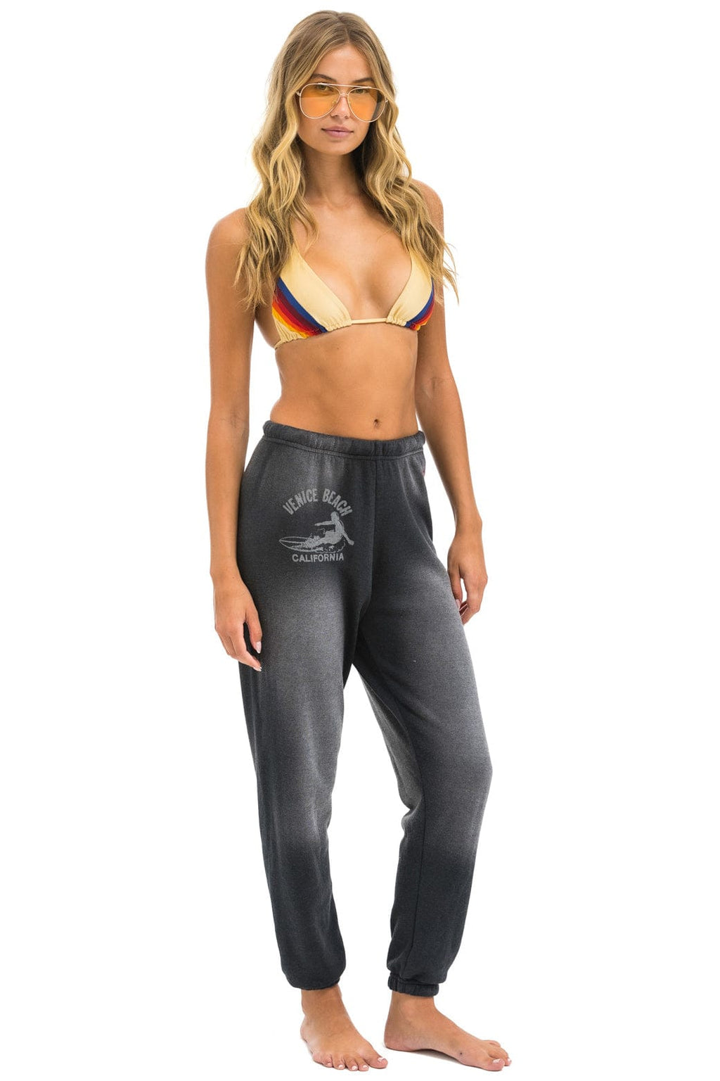 Retro VENICE SURFER SWEATPANTS - FADED SMOKE
