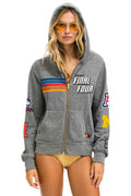 Retro FINAL FOUR INDIANAPOLIS 2026 ZIP HOODIE - HEATHER GREY