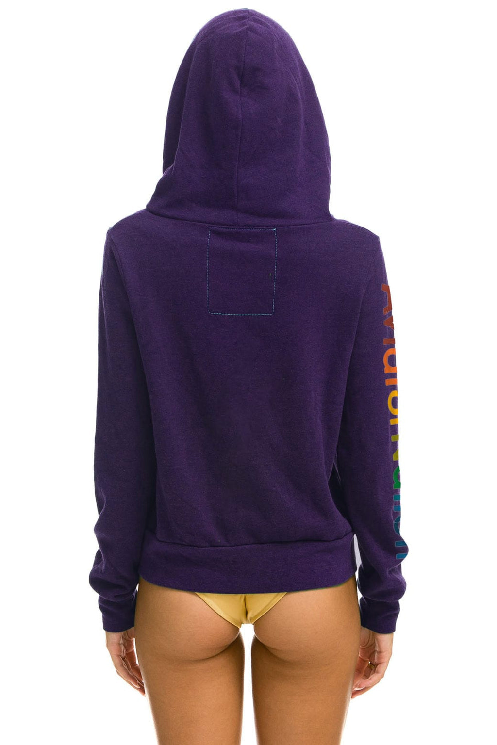 Retro AVIATOR NATION VENICE HOODIE - DEEP PURPLE